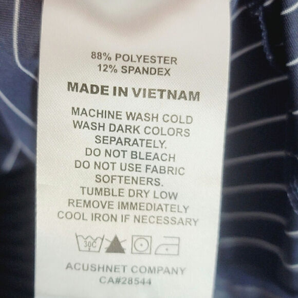 FOOTJOY GRAY STRIPE W LEAF DETAIL GOLF POLO, SZ XL - Picture 7 of 13